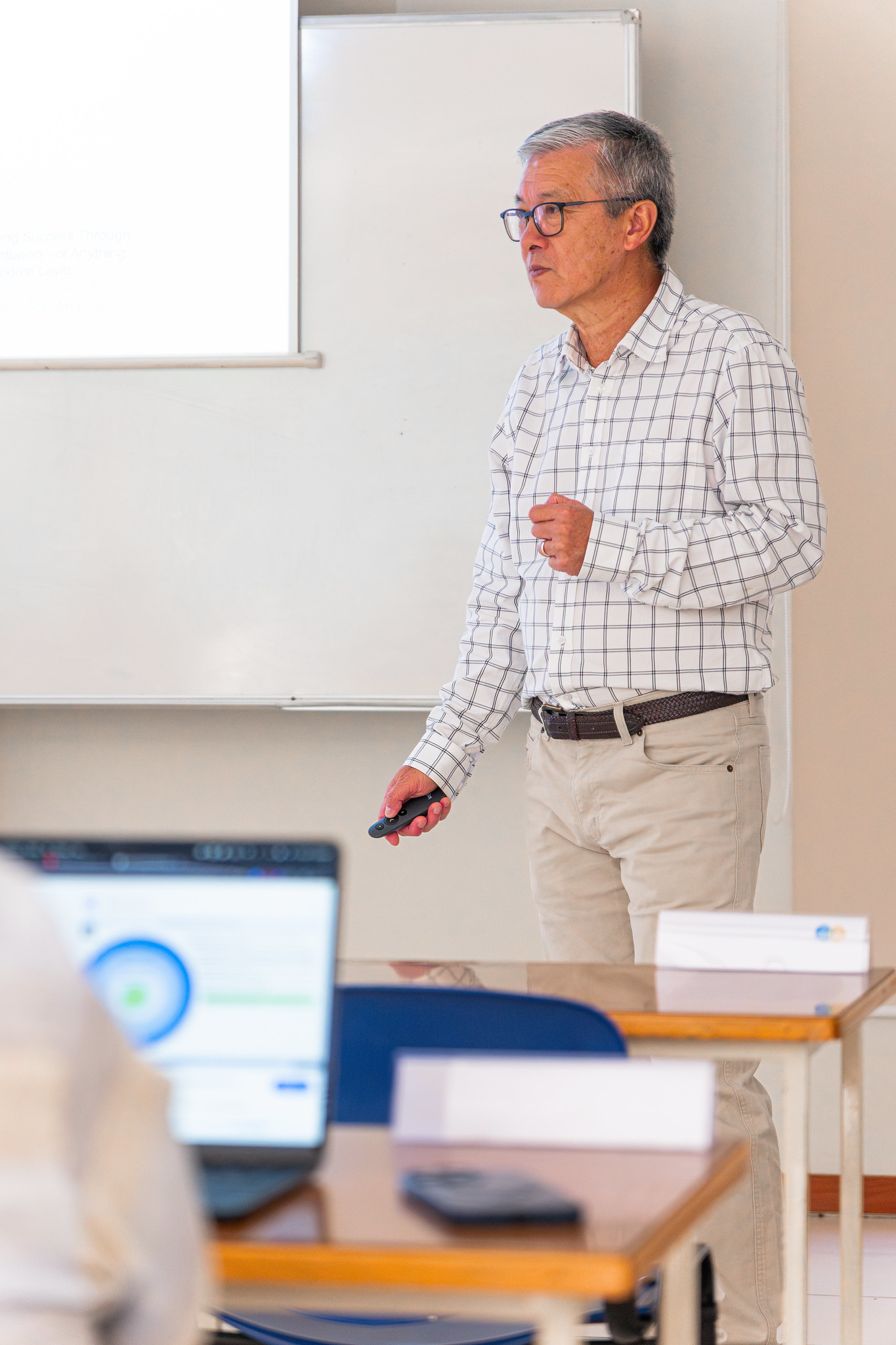 MEU professor teaching students in a university classroom